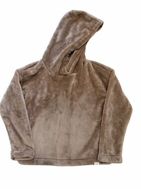 Abercrombie Kids Girls Hoodie 7/8 Brown Soft Fleece Cozy Pullover